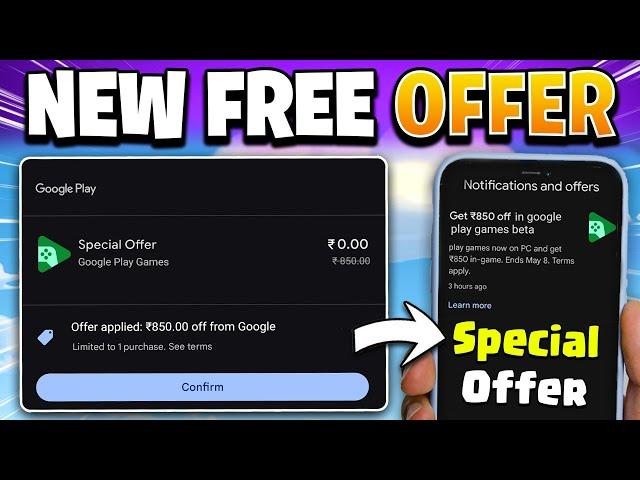 Claim Your FREE ₹850 Google Play Games Special New Offer for Mobile Games!