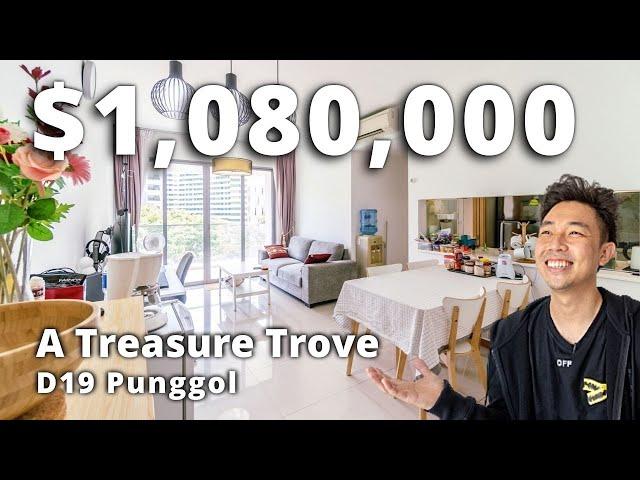 Commodious 2+Study Condo ($1.08M) A Treasure Trove D19 Punggol | Selling Singapore Home Tour Ep.111