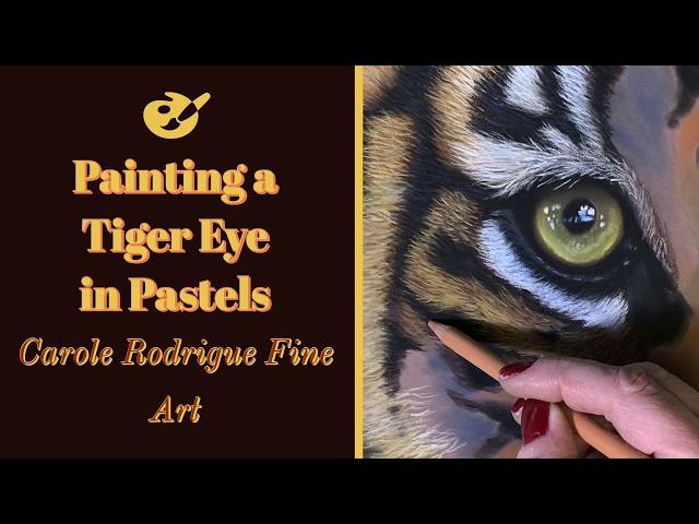 Tiger Eye in Pastels -Speed Painting Video