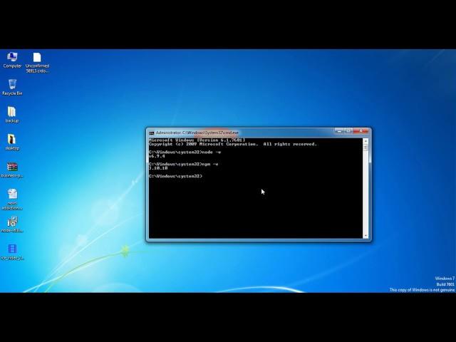How to install Node js on windows 7, 8.1 and 10 step by step