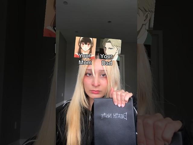 Deathnote vs Anime Parents Filter… 