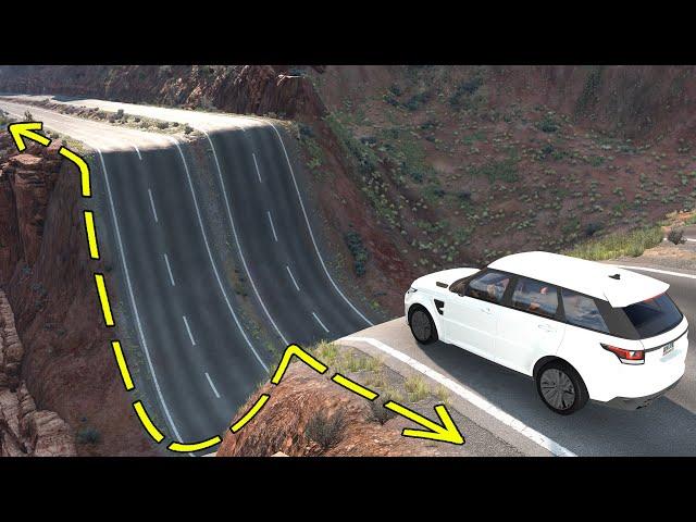 Cars vs Giant Dip - BeamNG Drive -  ULTIMATE Edition Compilation