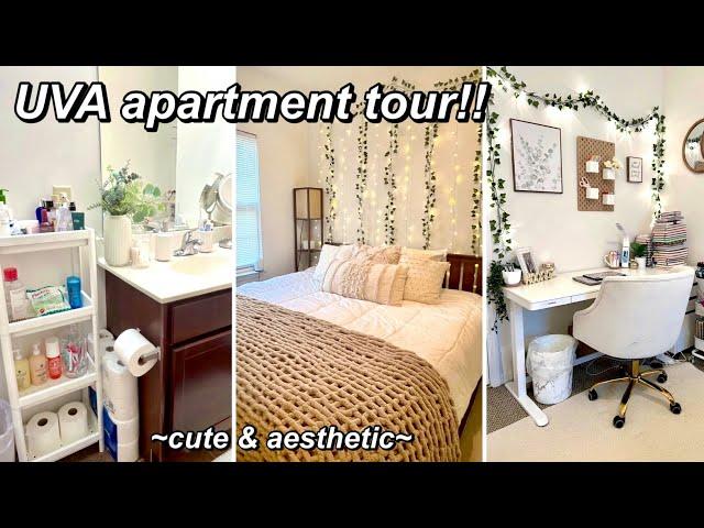 COLLEGE APARTMENT TOUR!! | uva nursing student apartment (cute & organized!)