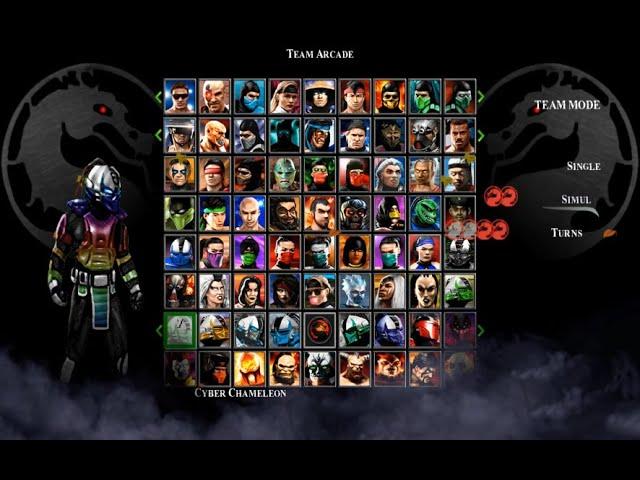 Mortal Kombat Deferders of The Earth Plus - CYBER CHAMELEON GAMEPLAY PLAYTHROUGH