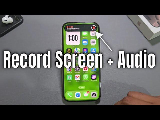 iPhone 16 Pro/16+/16 Pro Max: How To Add Screen Record on iPhone