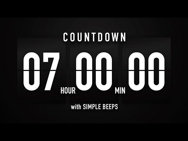 7 Hours Countdown Timer Flip Clock ️