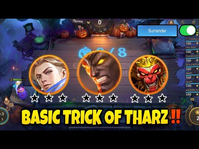 HOW TO USE THARZ SKILL 3 TRICK || PROPER GAMEPLAY TO SURVIVE LATE-GAME ‼️ MAGIC CHESS