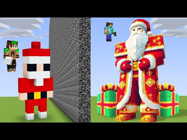 I Cheated with SANTA in Minecraft Build Battle