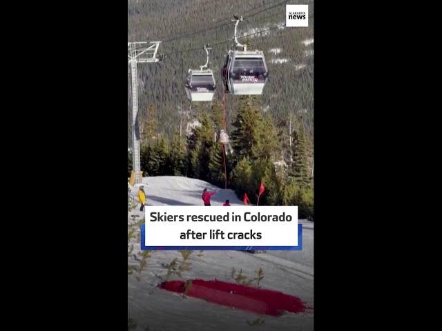 Skiers rescued in Colorado after lift cracks