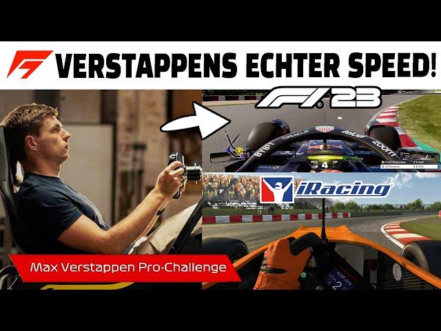 So schnell ist Max Verstappen wirklich in einer Rennsimulation | F1 23 vs. iRacing