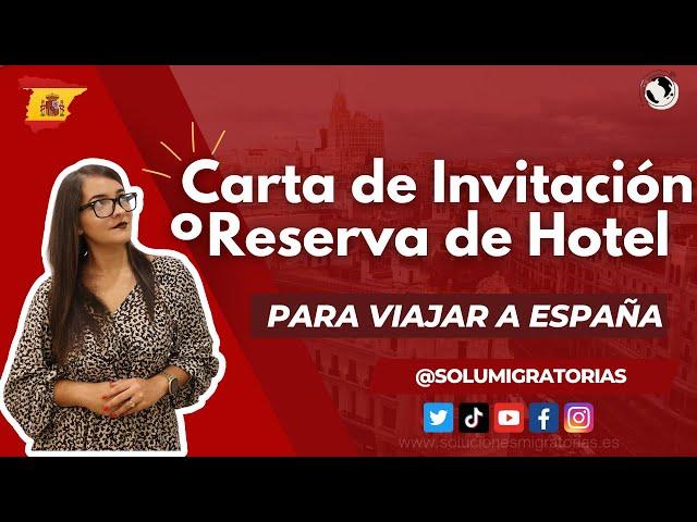 ¿Carta de Invitación o Reserva de Hotel? #extranjería #cartadeinvitacion #españa #migracion #migrar