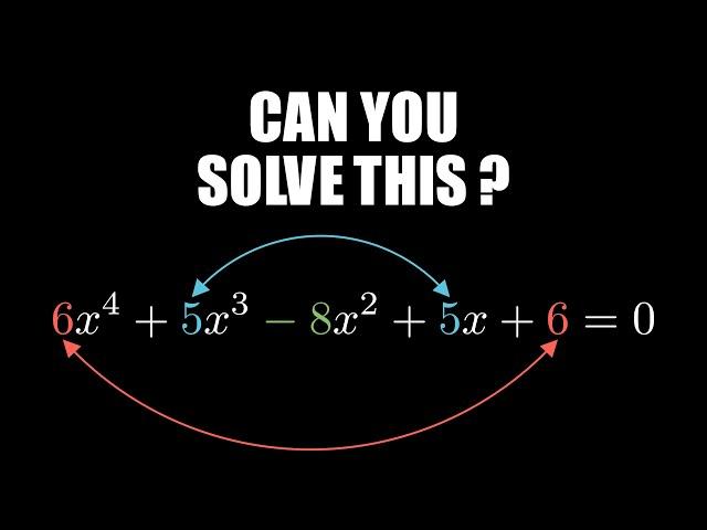 The unknown trick to solve these polynomials: symmetrical coefficients