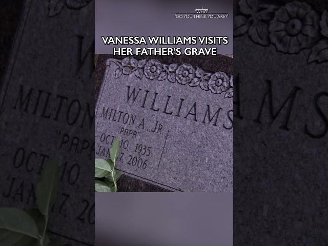 Vanessa Williams visits her father's grave  #whodoyouthinkyouare #vanessawilliams #ancestry