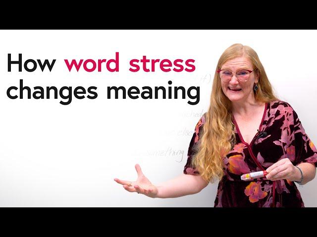 Word Stress: 1 Sentence, 7 Different Meanings!