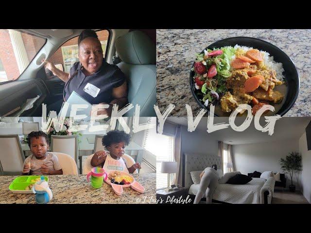 WEEKLY VLOG:LEFT AT HOME WITH 2 UNDER 2| MARLA GOT HER FIRST JOB IN THE US | COOKING & CLEANING