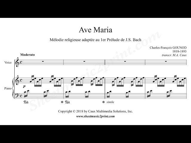 Gounod : Ave Maria - C Major