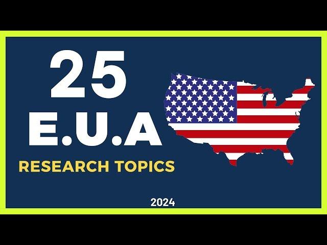 25 Fascinating Research Topics on U.S. History for 2024 | Research Topic Ideas