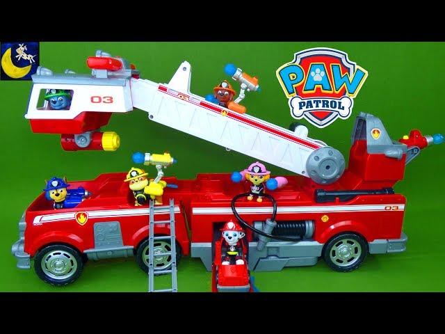 Paw Patrol Ultimate Rescue Fire Truck Toys Marshall Fireman Best Toys Ever for Kids Video