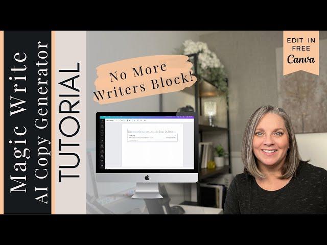 CANVA TUTORIAL | MAGIC WRITE is Canva's New AI Writing Generator // Create Quality Copy Faster!