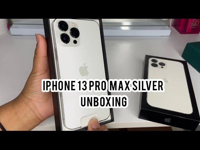 IPHONE 13 PRO MAX 256BG SILVER UNBOXING + ACCESSORIES #iphoneunboxing#iphone13promax