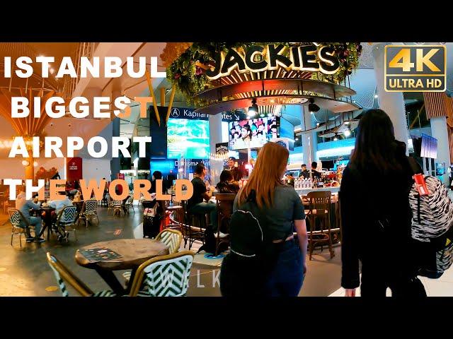 ISTANBUL Airport, Walking Inside The World's Biggest Airport, Longest Transfer Walk | 4kvideo | 2022