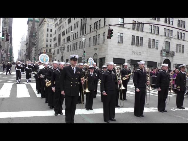 St. Patrick's Day Parade~NYC~2015~US Navy Marching Band~NYCParadelife.com