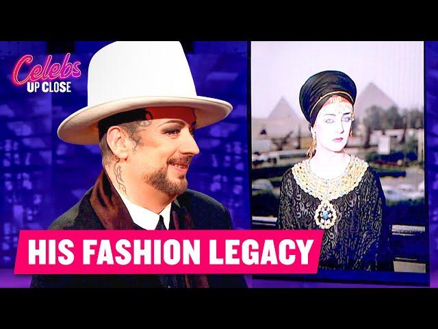 Boy George Laughs As He Looks Back on Past Fashion Choices | Celebs Up Close