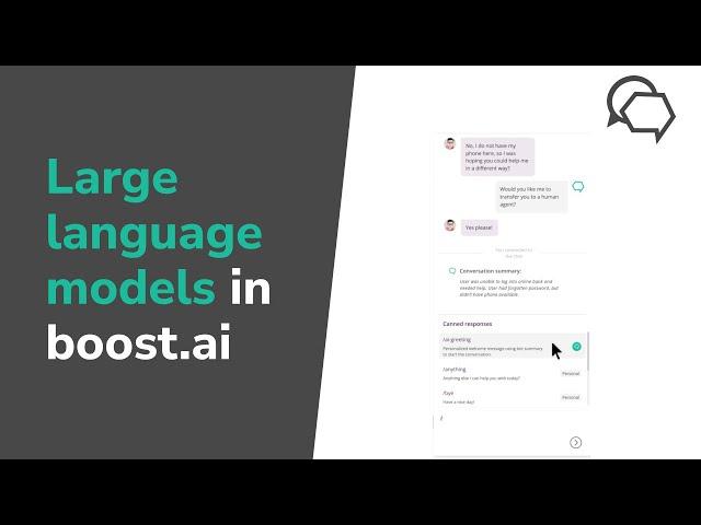 Large language models (LLMs) & the boost.ai platform