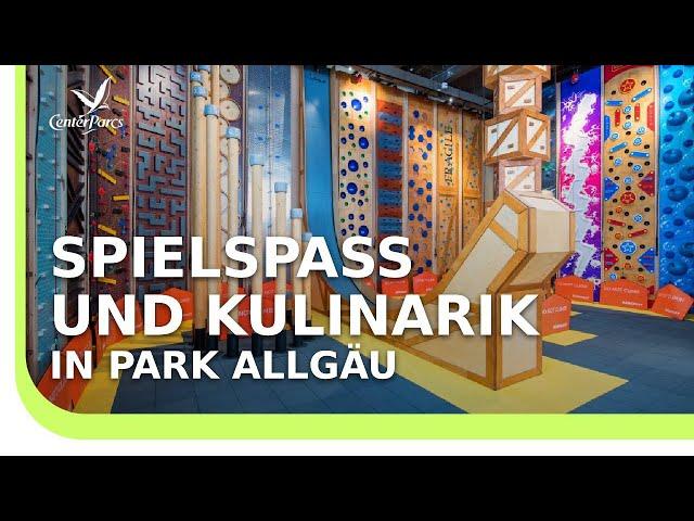 Aktivitäten und Restaurants im Market Dome von Park Allgäu | Center Parcs