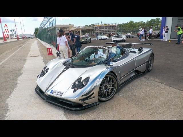 1 of 1 Liquid Metal Pagani Zonda 760 Roadster vs Porsche Carrera GT