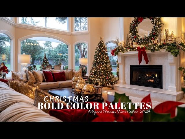 Bold & Elegant Christmas Decor: Transform Every Room with Rich Browns and Jewel Tones