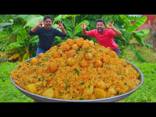 Traditional Egg Potato Biryani | Traditional Egg Biryani In Village Cooking | Grandpa Kitchen