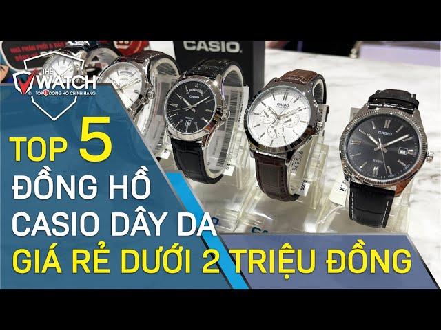 Top 5 Mẫu Đồng Hồ Casio Nam Dây Da Giá Rẻ Dưới 2 Triệu Đồng