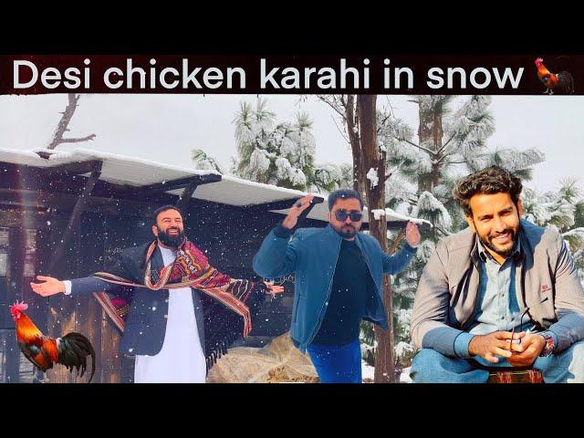 Buner special desi karahi | youtuber friends | Naeem aw Rameez