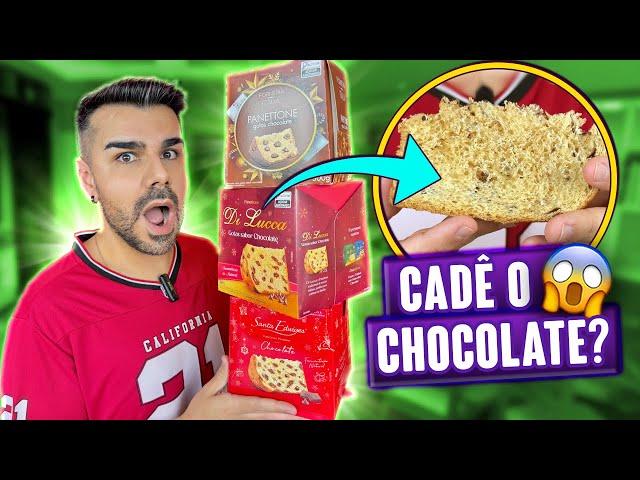 PROVANDO OS PANETONES DE CHOCOLATE MAIS BARATOS DO SUPERMERCADO! - Titi Fabri