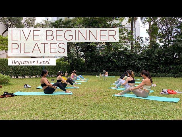 45 min Live Beginner Pilates workout