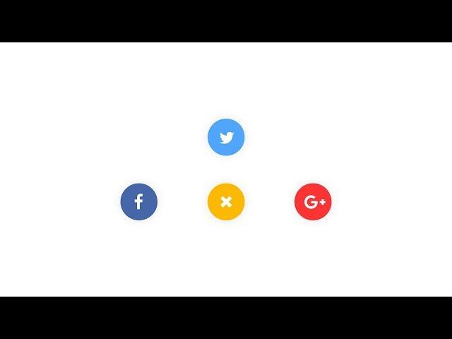 Social Share Button with Cool Animation HTML5 - CSS3 - jQuery