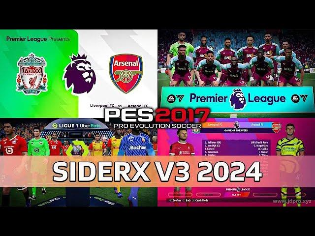PES 2017 How to Install SiderX V.3 2024 AIO