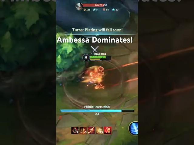 Epic Kill with Ambessa in Wild Rift!  #shorts  #wildrift #leagueoflegends #ambessa