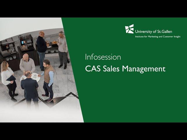 Infosession CAS Sales Management der Universität St.Gallen