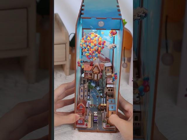 TONECHEER 3D Wooden Puzzle DIY Book Nook Kit (Travel With The Wind)