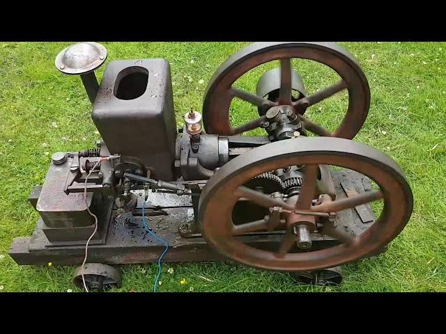 Amanco 2 1/4 hp  1916 open crank oily rag restoration