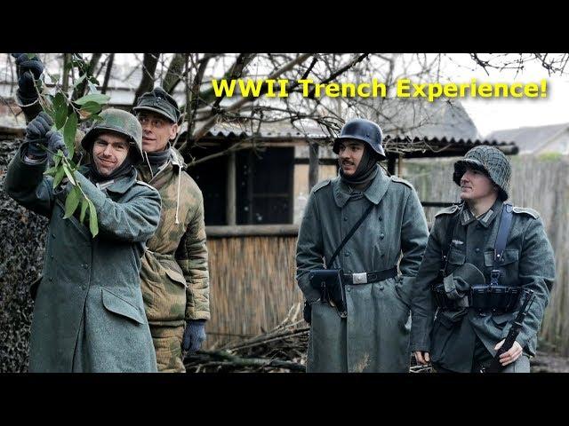 Spending the NIGHT in a WWII TRENCH - Wind and Rain - Trench Experience December 2019