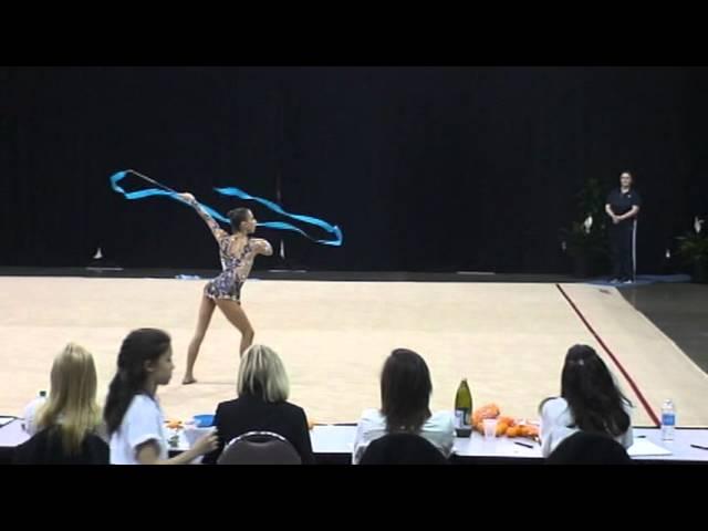 Julia Garbuz Ribbon USA Rhythmic Nationals 2012 Day 1