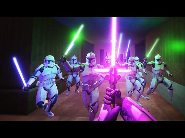 Fighting an ENTIRE CLONE ARMY in VR