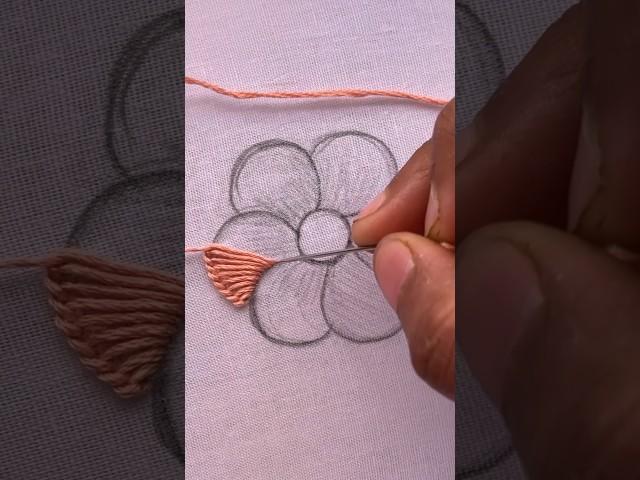 Gorgeous flower hand embroidery design|#kadhai|#handembroidery