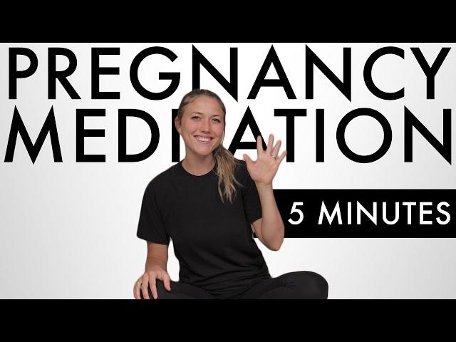 5 MINUTE MEDITATION FOR PREGNANCY | Pregnancy Affirmations