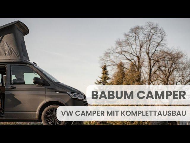 Grenzenlose Freiheit! Entdecke den babum Camper - VW T6.1 Campervan mit Komplettausbau Stubn
