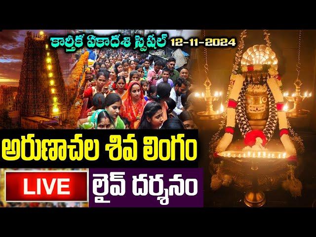 LIVE: కార్తీక సోమవారం అరుణాచల శివ లింగం లైవ్ దర్శనం | Arunachalam Live Darshan|Karthikamasam Special