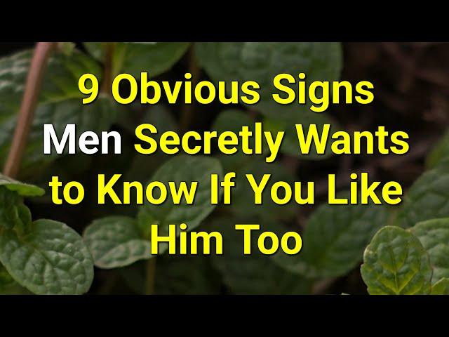 9 Obvious Signs He Secretly Wants to Know If You Like Him Too...|Psychology Amazing Facts